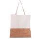 Sacola em algodão 140g/m² e cortiça (39x35cm) Personalizado