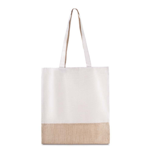Sacola em algodão e juta 220g/m² (42x38cm) Personalizado