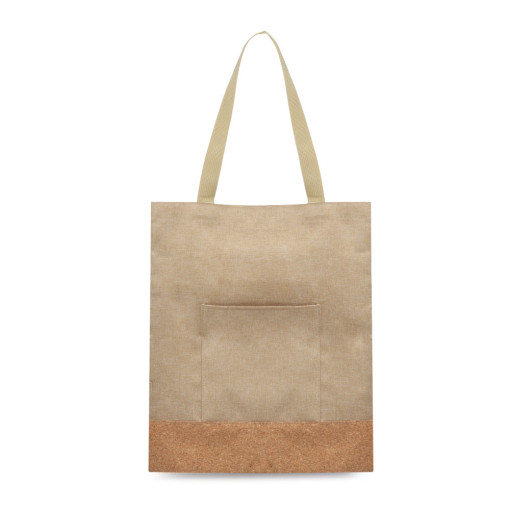 Sacola em poliéster 600d e cortiça (38x35x8,5cm) Personalizado