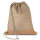 Sacola/mochila em poliéster 600d e cortiça (34x38cm) Personalizado