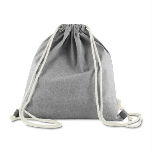 Sacola/mochila em algodão mescla reciclado 140g/m² Personalizado