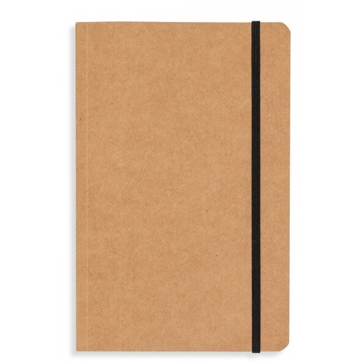 Caderneta Tipo Moleskine Em Material Kraft Personalizado