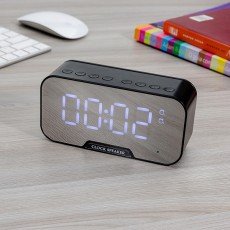 Caixa De Som Bluetooth Com Relógio Personalizada