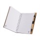 Caderno Ecológico com Caneta com Logotipo