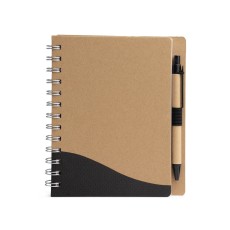 Caderno Ecológico com Caneta com Logotipo