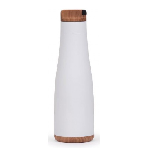 Garrafa De Aço Inox Madeirado Personalizada