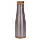 Garrafa De Aço Inox Madeirado Personalizada
