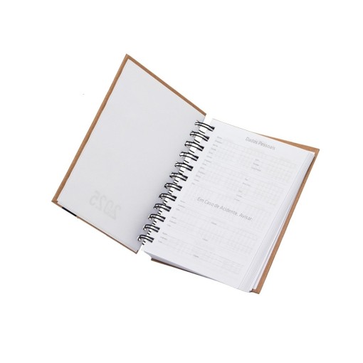 Agenda Diária 2026 Capa Dura Personalizada 