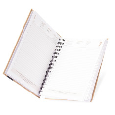 Agenda Diária 2026 em Kraft Personalizada