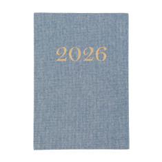 Agenda Diária 2026 Linho Personalizada 