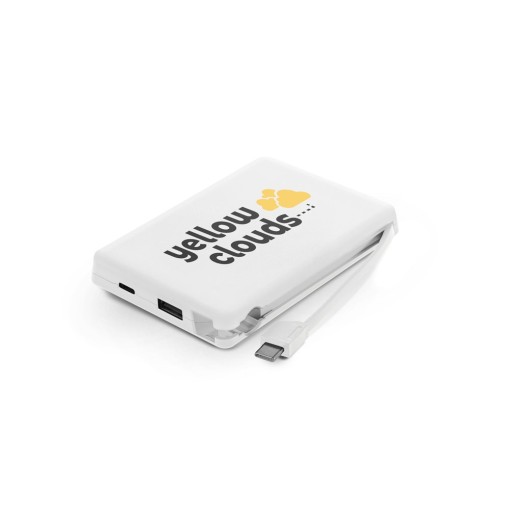 Bateria Portátil em ABS 100% Reciclado 10.000mAh Promocional