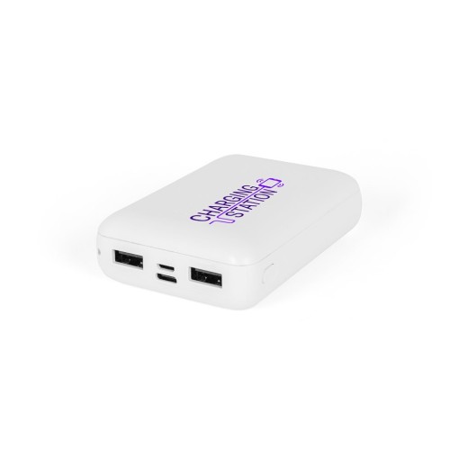 Bateria Portátil em ABS 100% Reciclado 10.000mAh Promocional