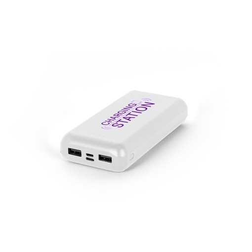 Bateria Portátil em ABS 100% Reciclado 20.000mAh Promocional