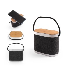 Caixa de Som  de 15W em Bambu Personalizada