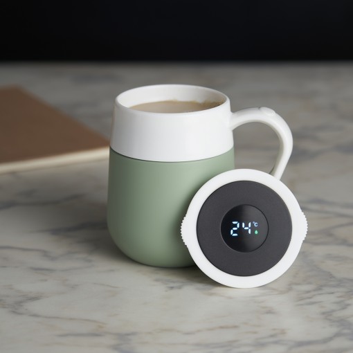 Caneca Térmica Inox 500Ml Com Display Led