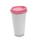 Copo Plástico Duplo 400ml Promocional