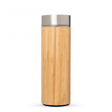 Garrafa Em Bambu E Aço Inox Personalizada