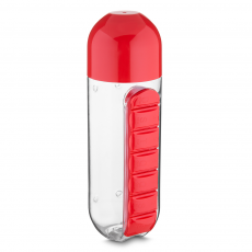Garrafa Plástica Com Porta Pílulas Personalizada
