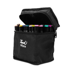 Kit Canetas Marcadoras Pontas Duplas 60 Cores Promocional