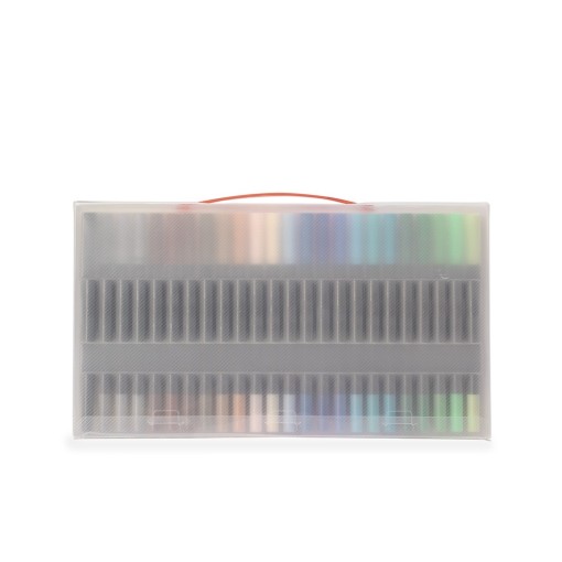 Kit Canetinhas Ponta Dupla Com 100 Cores Personalizado