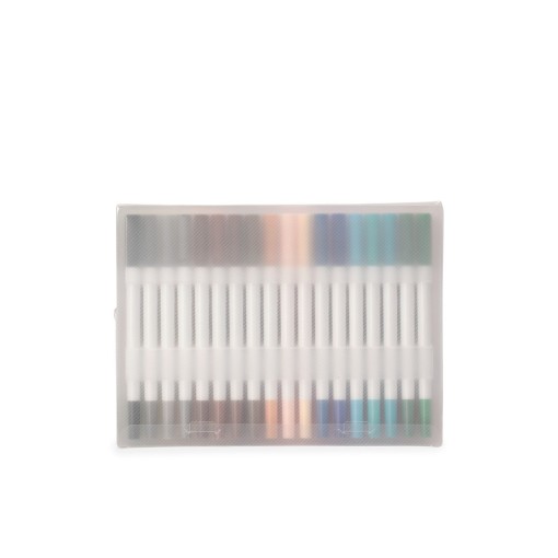 Kit Canetinhas Ponta Dupla Com 36 Cores Promocional