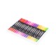 Kit Canetinhas Ponta Dupla Com 60 Cores Personalizado