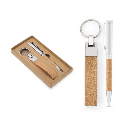 Kit Esferográfica e Chaveiro Personalizado