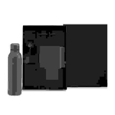 Kit Garrafa, Caderno E Caneta - 3 Pçs Personalizado