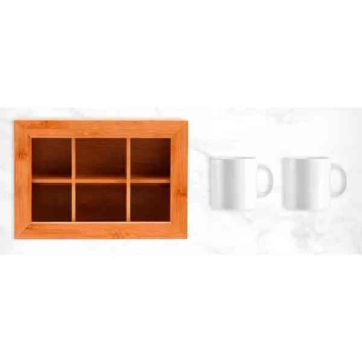 Kit para Chá com Caneca 3 Peças Personalizado