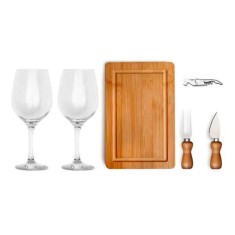 Kit Queijo E Vinho - 6 Pçs Personalizado