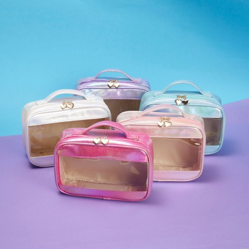 Necessaire Sintética Holográfica Impermeável Personalizada