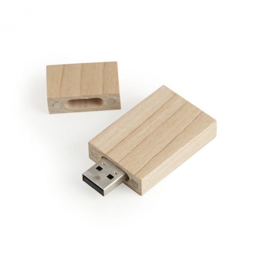 Pen Drive Eco De Madeira 4Gb Promocional