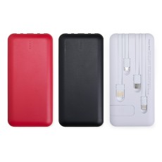 Power Bank 10.000mAh com Lanterna e Multissaídas Personalizado