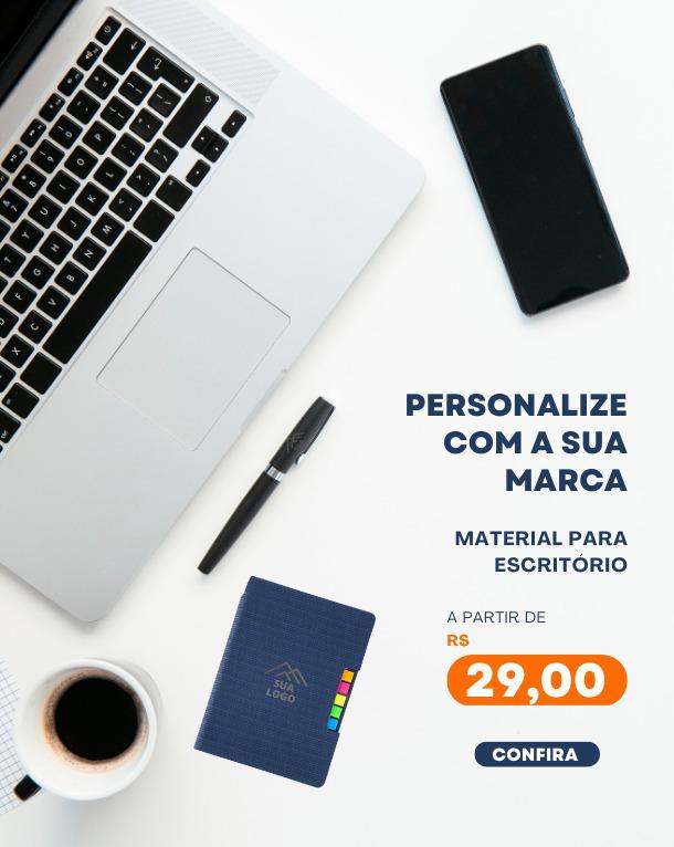 Materiais personalizados para escritório