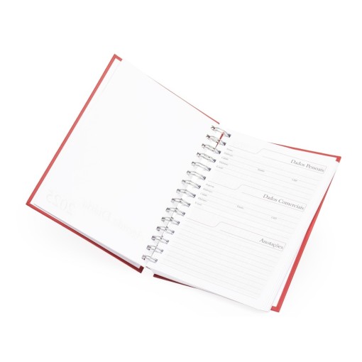Agenda Diária Wire-o 2026 Personalizada Diária