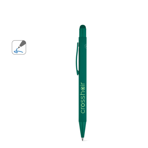 Caneta esferográfica com um design moderno em alumínio 100% reciclado, com acabamento mate Personalizada