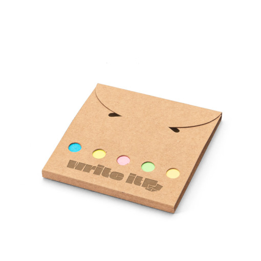 Conjunto para escritório, em papel 100% reciclado, com 6 blocos adesivados Personalizado