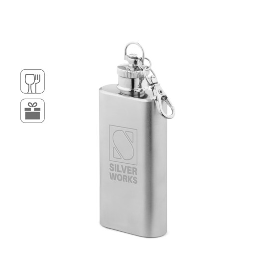 Garrafa de bolso em aço inox (50 mL) Personalizada