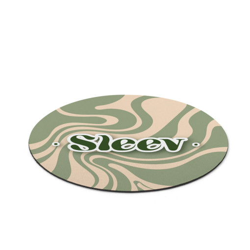 Mouse Pad com formato redondo e base em borracha Personalizado