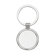 Chaveiro de metal redondo  com logotipo