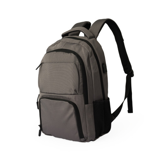 Mochila de poliéster usb 28l com logotipo