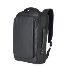 Mochila couro sintético usb 17 litros para empresas