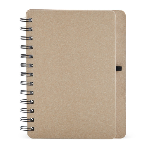 Caderneta kraft b6 com porta caneta personalizado