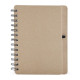 Caderneta kraft b6 com porta caneta personalizado