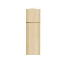 Pen drive bambu redondo 16gb  com tampa  com logotipo
