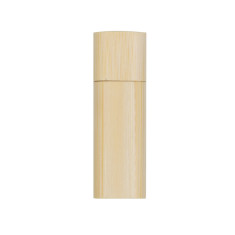 Pen drive bambu redondo 16gb  com tampa  com logotipo