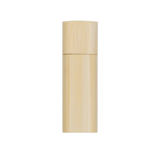 Pen drive bambu redondo 16gb  com tampa  com logotipo