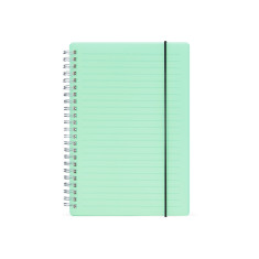 Caderno com capa plástica personalizado