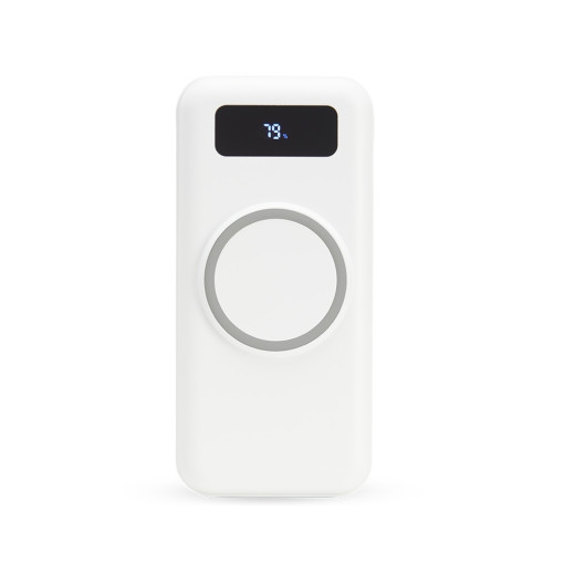 Power bank 10.000mah com carregamento via indução ou via cabo personalizado