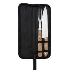 Kit churrasco no estojo com 2 pçs personalizado